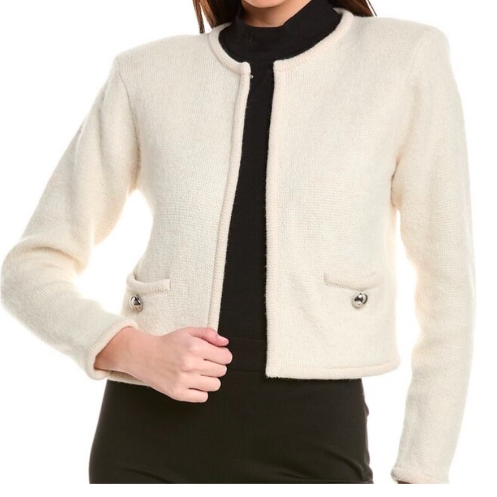New-HUGO BOSS Ficily Wool, Alpaca & Cashmere-Blend Cardigan